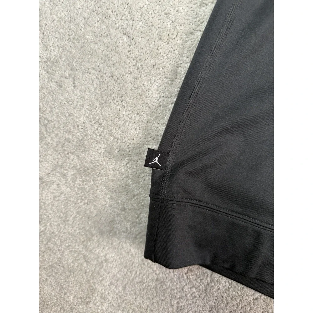 Jordan Jumpman Quarter Zip Black Performance Stretch DriFit Pullover Mens XL